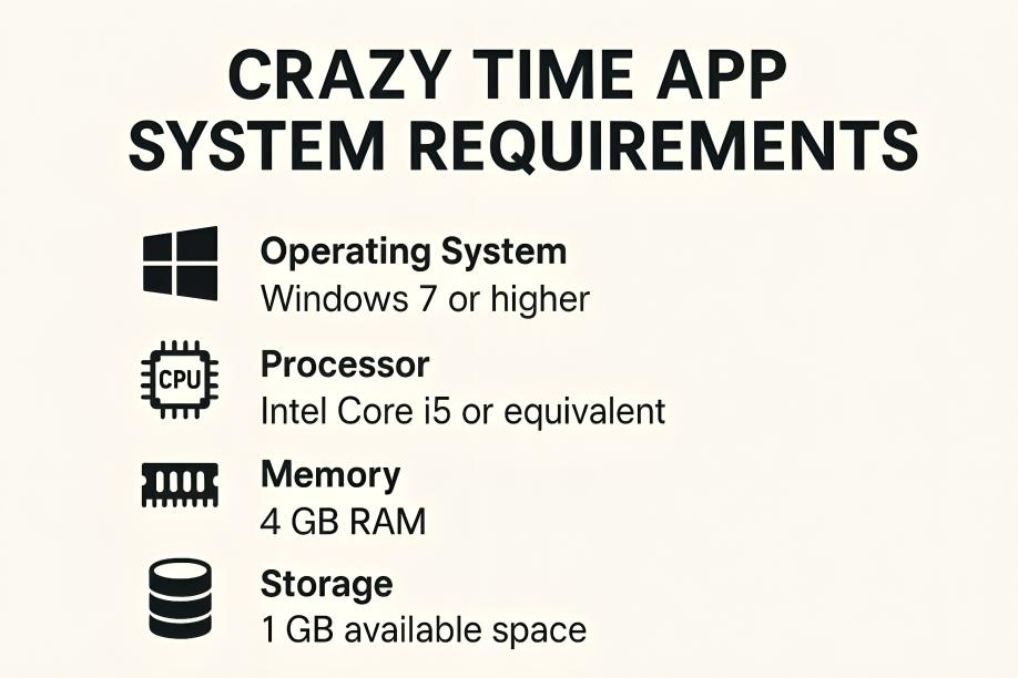 Crazy Time App System Requirements