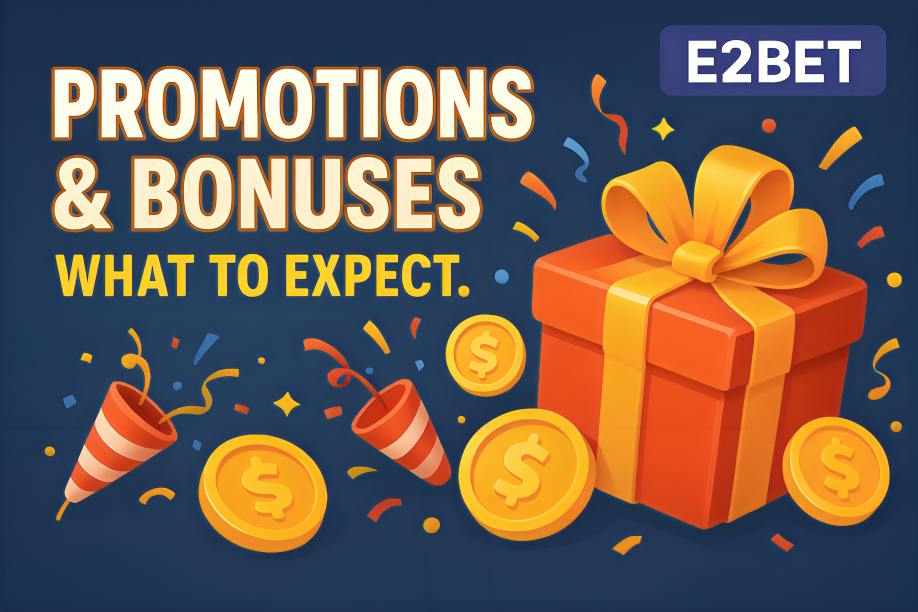 🎁Promotions & Bonuses at E2BET: What to Expect