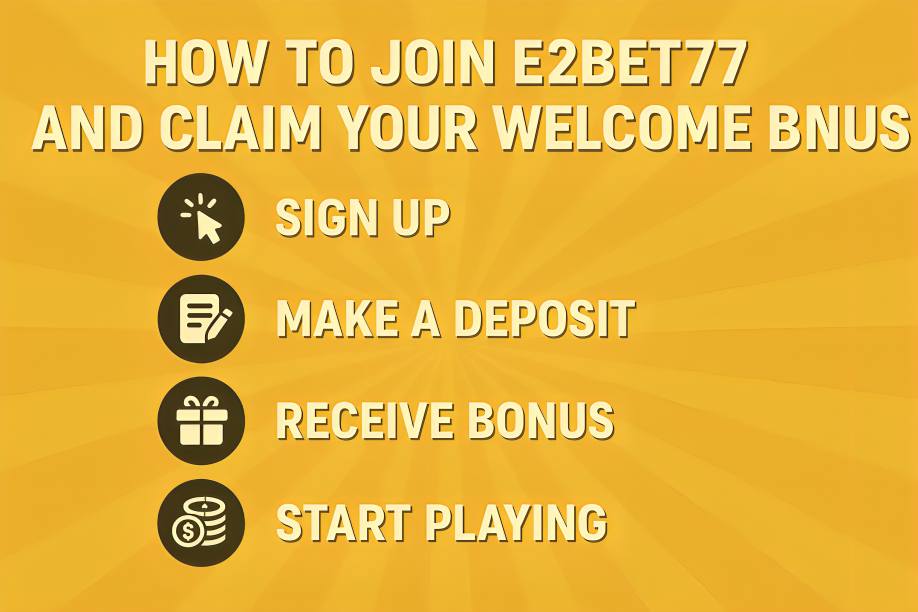 How to Join E2BET77 and Claim Your Welcome Bonus