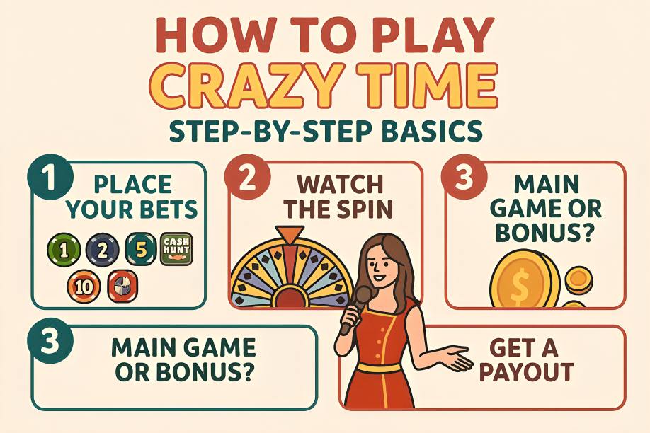 How To Play Crazy Time: Step-By-Step Basics